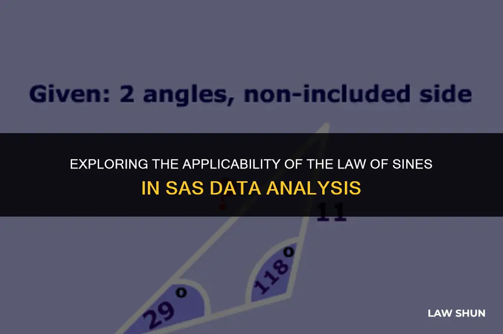 does law of sineswork with sas
