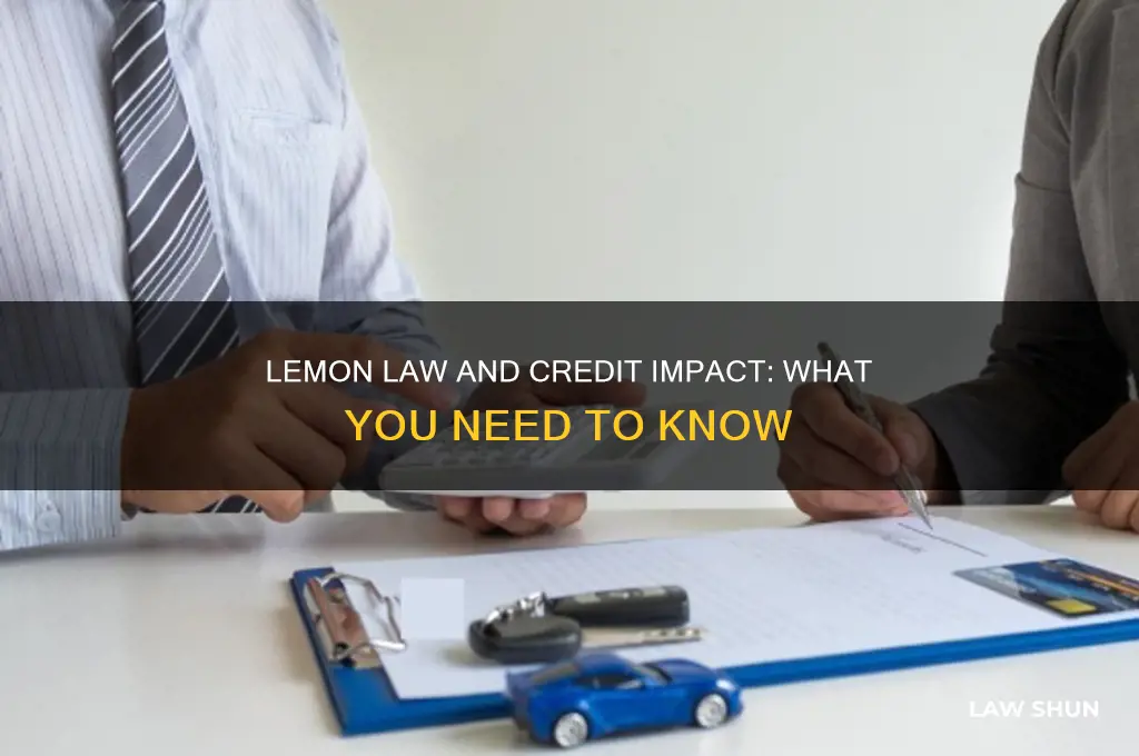 does lemon law affect your credit