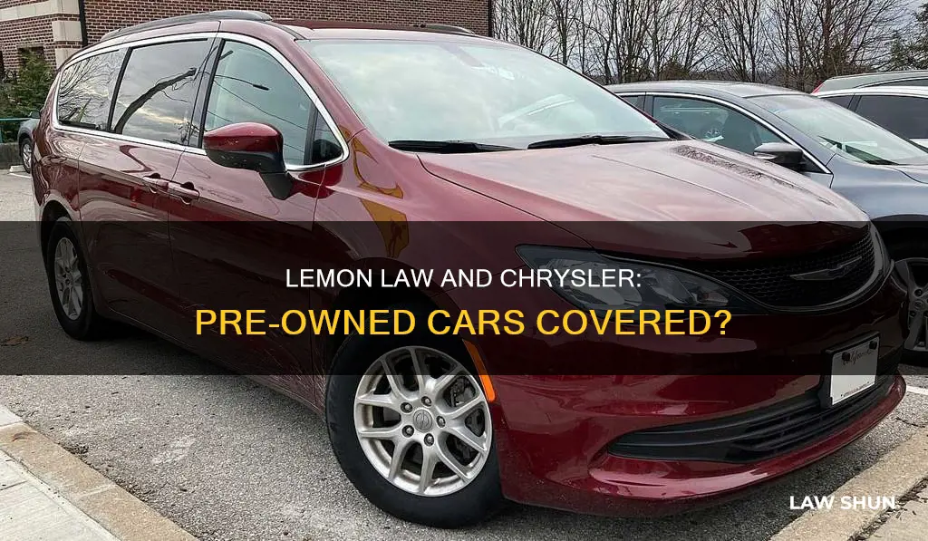 does lemon law apply to chrysler certified preowned cars