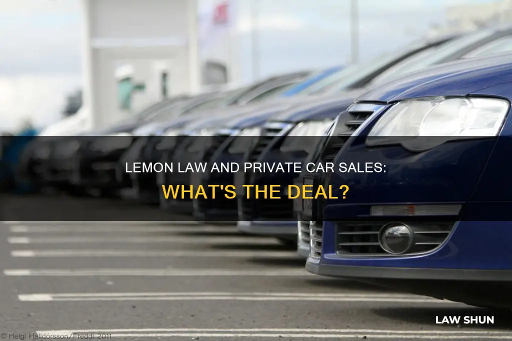 does lemon law apply to private car sales