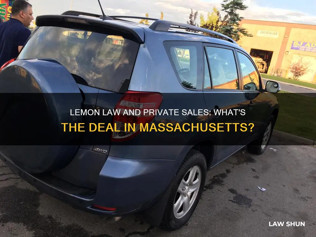 does lemon law apply to private sales in ma