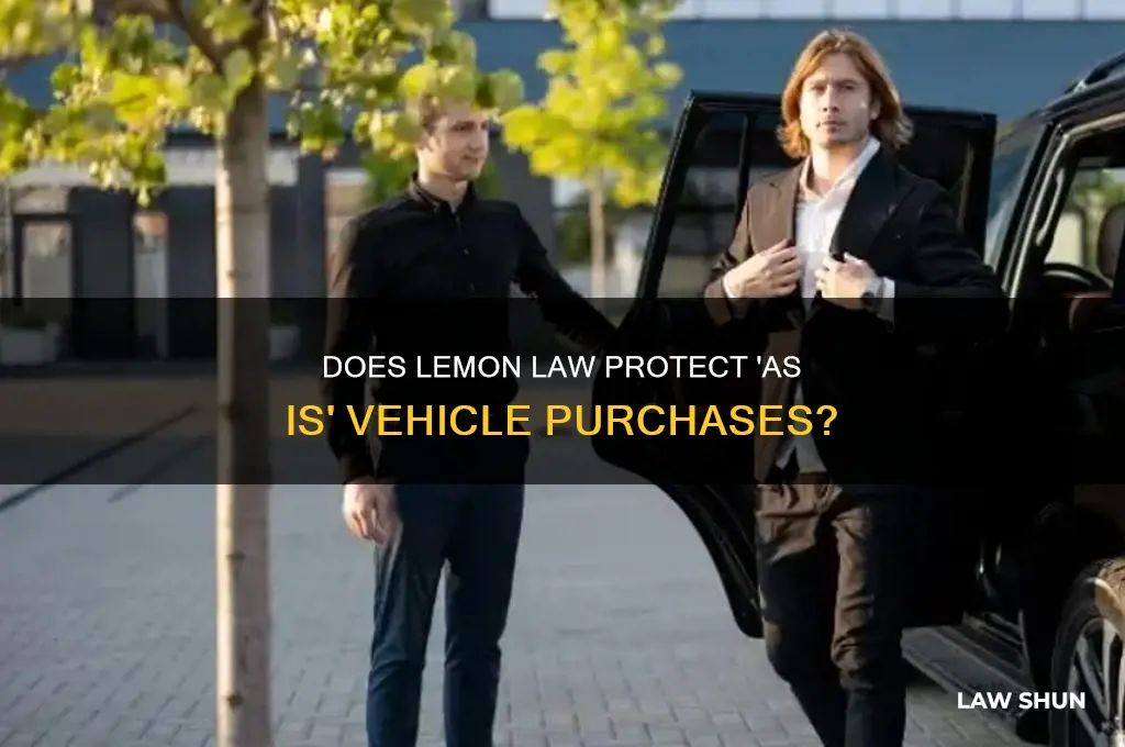 does lemon law cover bought as is vehicles