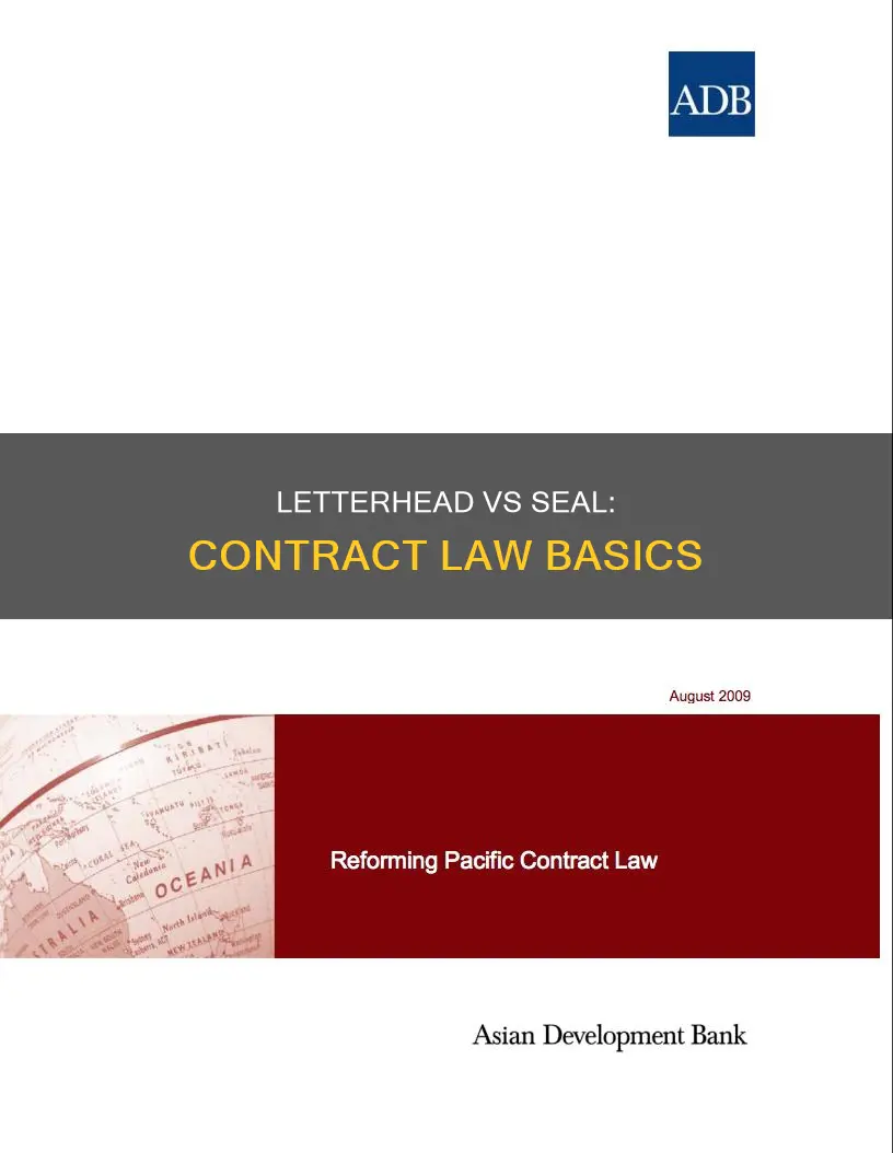 does letterhead count as a seal in contract law