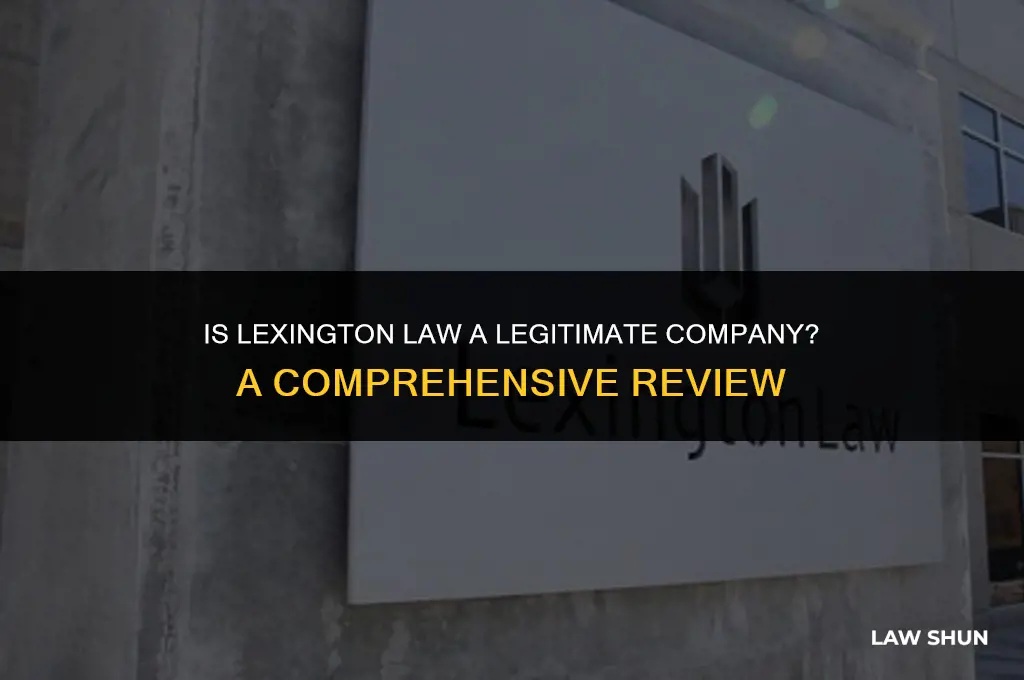 does lexington law a legit company