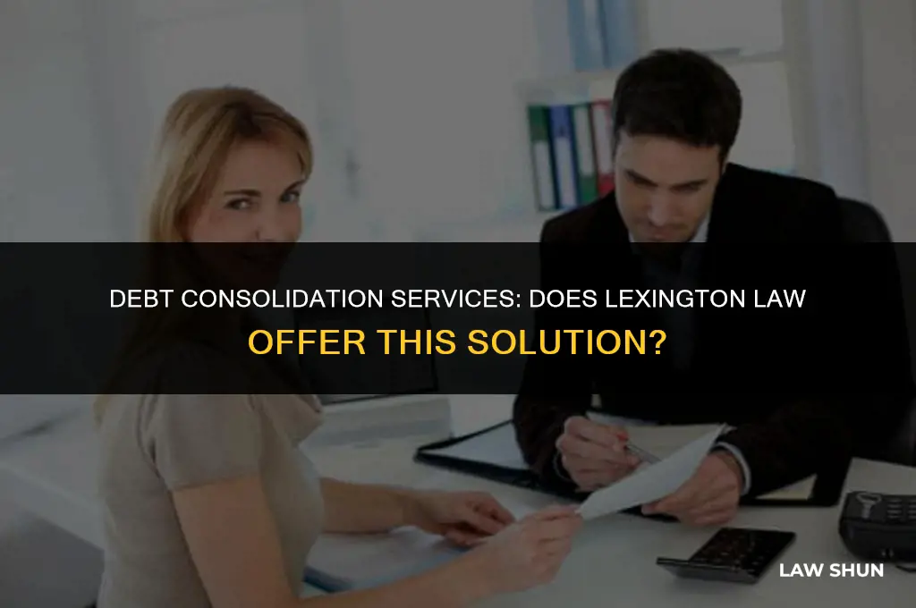 does lexington law do debt consolidation