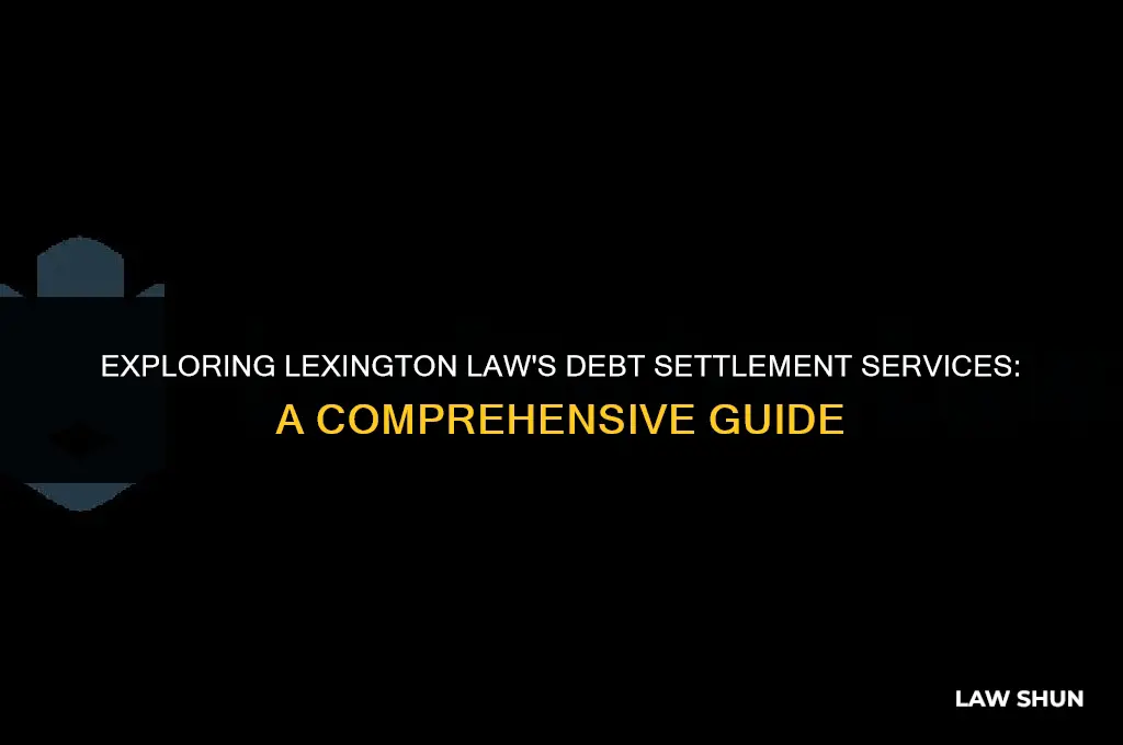 does lexington law do debt settlement