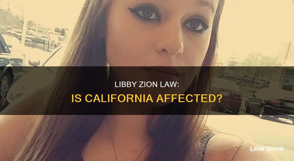 does libby zion law apply in california