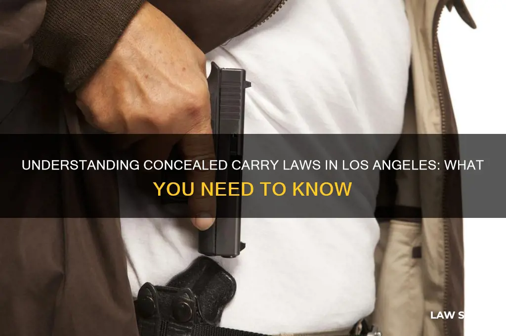 does los angeles have concelled carry laws