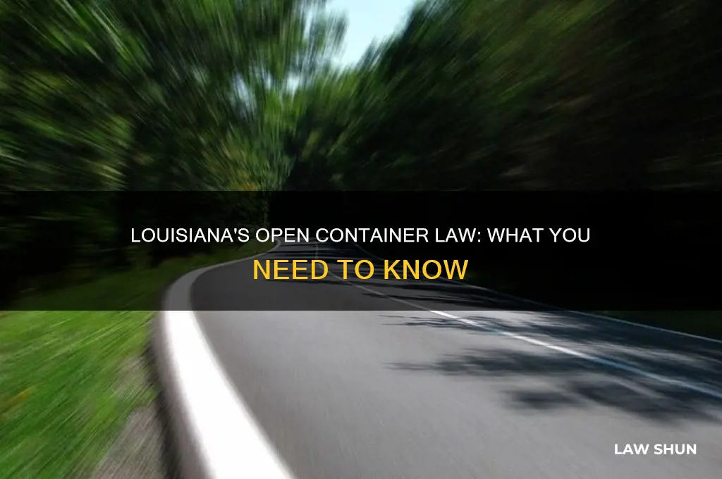 does louisiana have an open container law