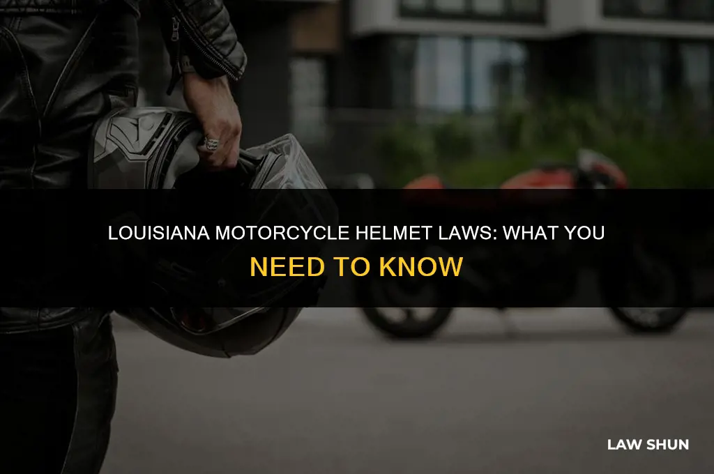 does louisiana have motorcycle helmet law