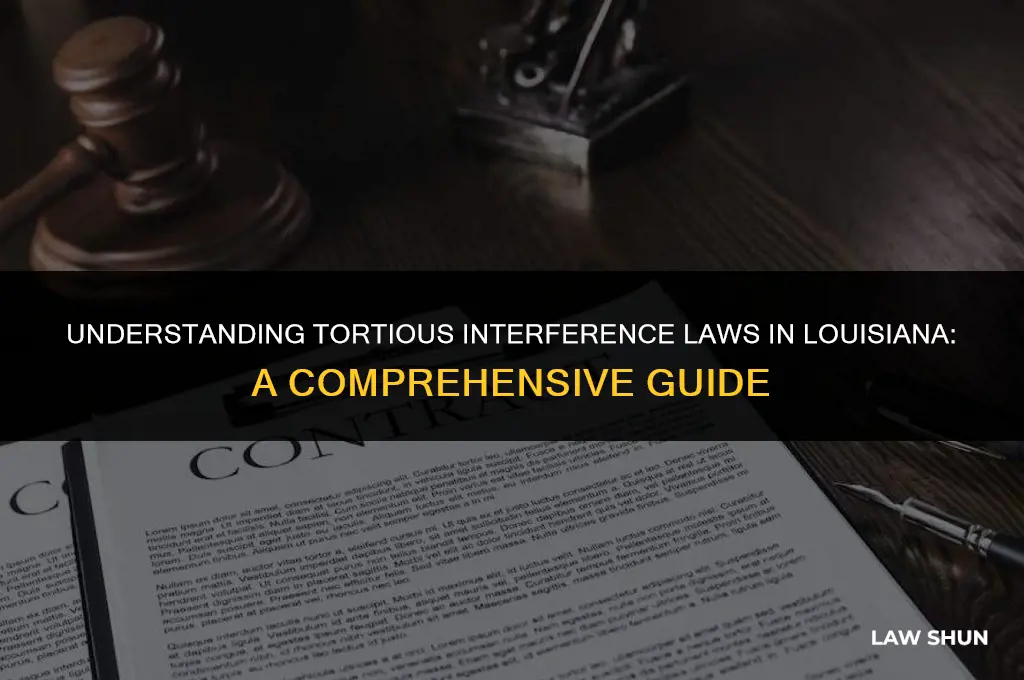 does louisiana have tortious interference laws