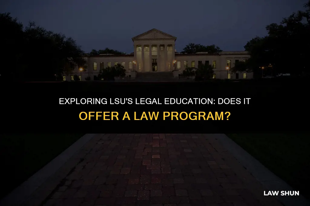 does lsu have a law program