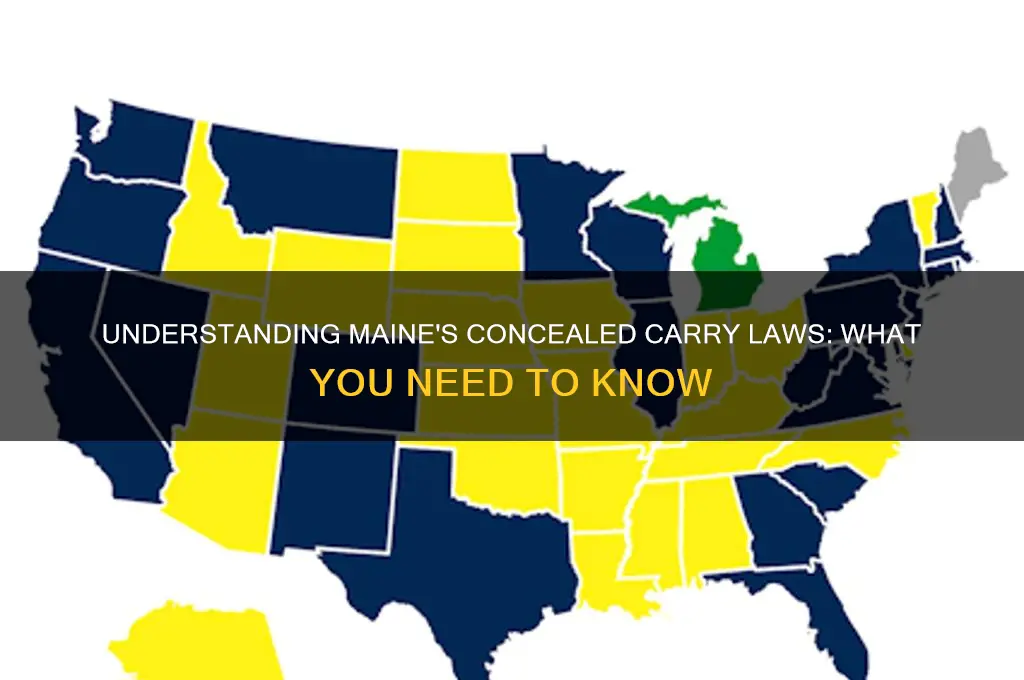does maine have a concealed carry law
