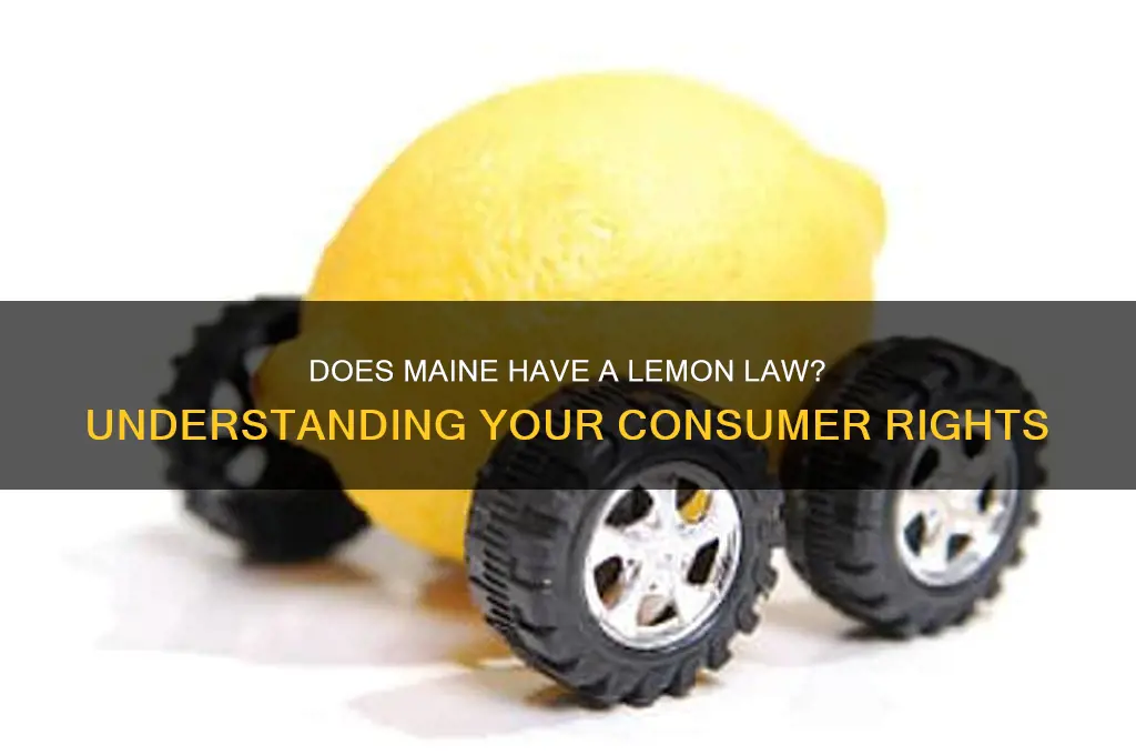 does maine have a lemon law