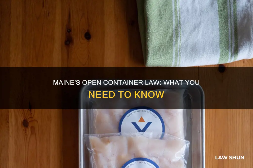 does maine have an open container law