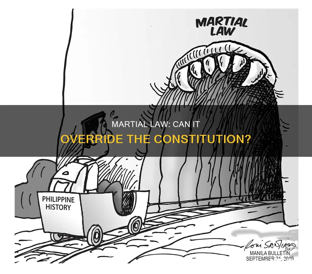 does marshall law override the constitution