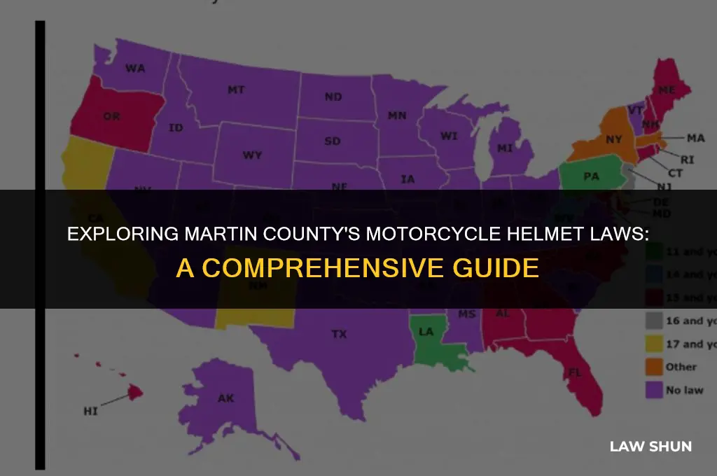 does martin county have helmet laws