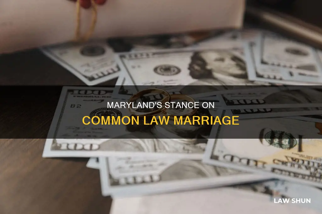 does maryland acknowledge common law marriage