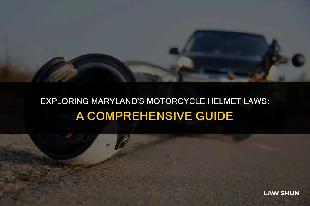 does maryland have motorcycle helmet law