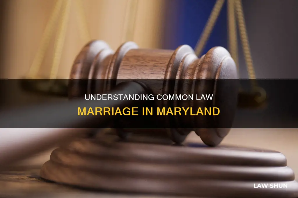 does md recognize common law marriage