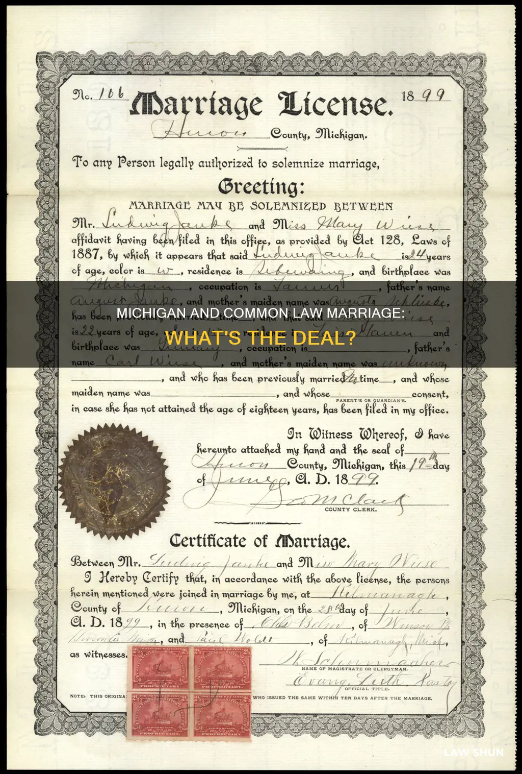 does michigan acknowledge common law marriage