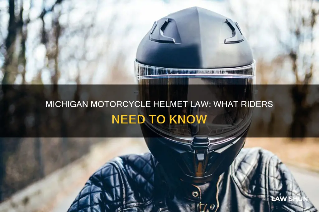 does michigan have a helmet law for motorcycles