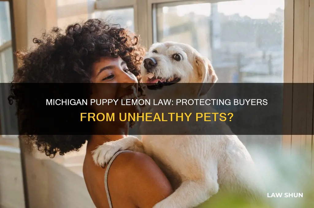 does michigan have a puppy lemon law