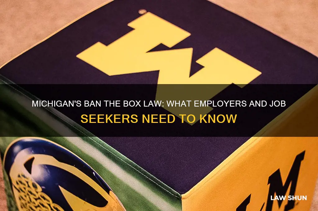 does michigan have ban the box law