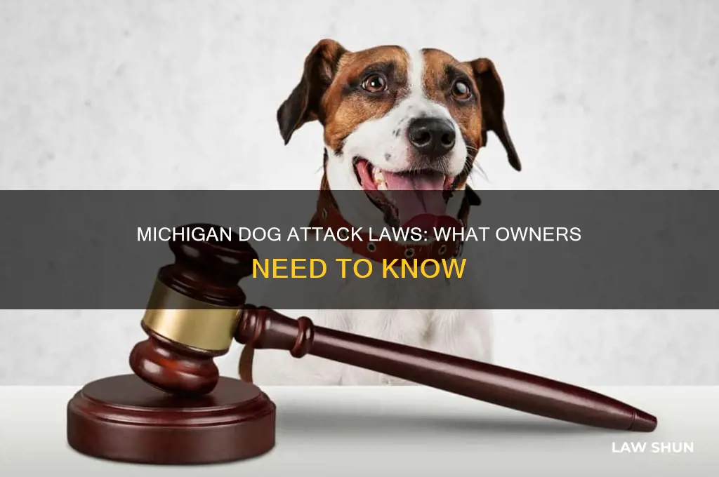 does michigan have laws about dogs attacking dogs