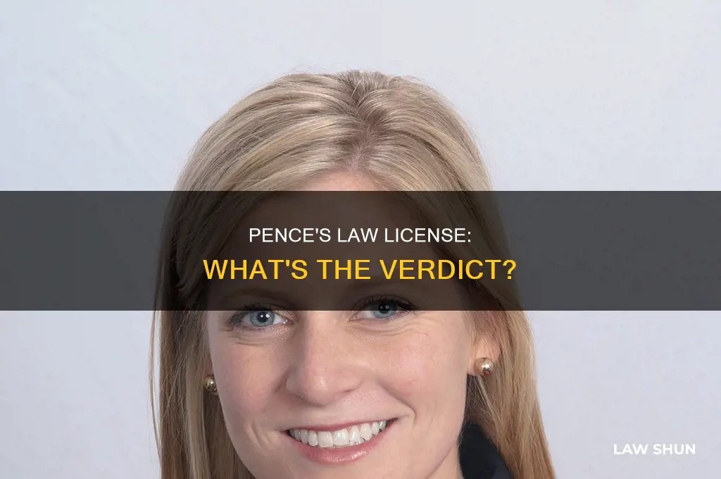 does mike pence have a law license