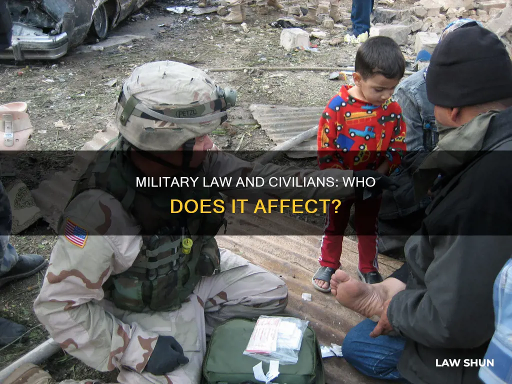 does military law apply to civilians