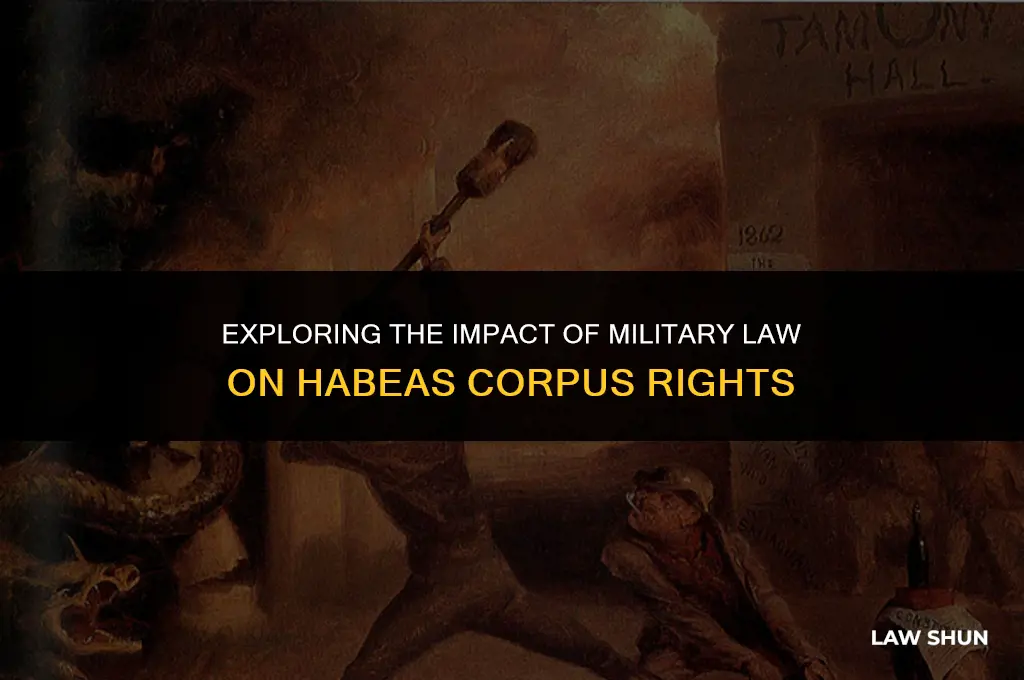 does military law disable habeas corpis