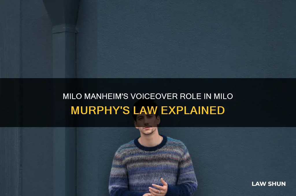 does milo manheim voiceover for milo in milo murphy