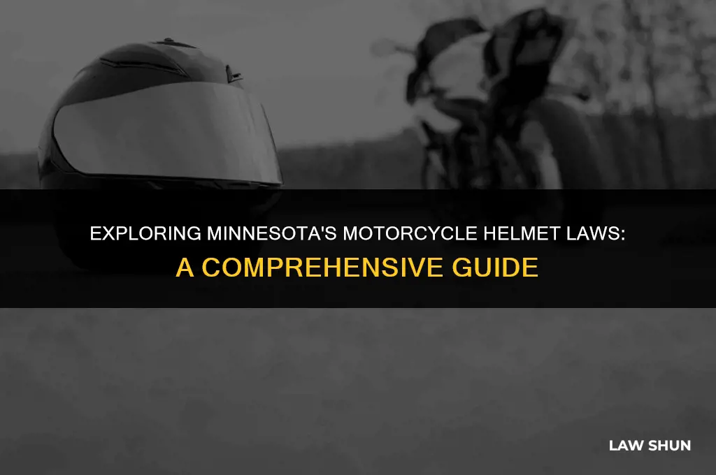 does minnesota have motorcycle helmet law