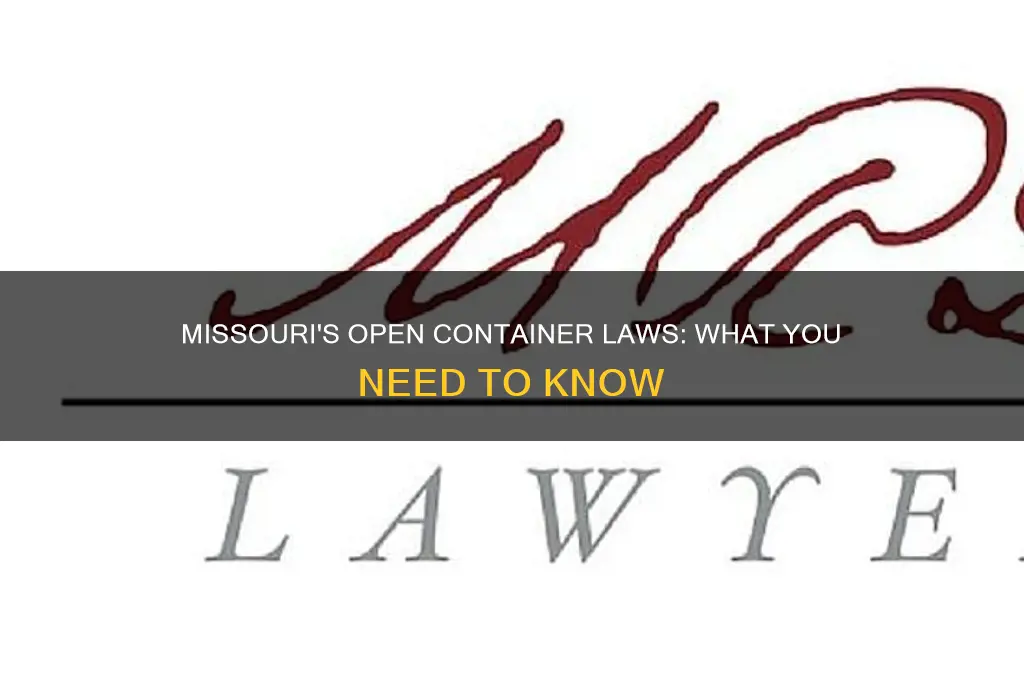 does missouri have open container laws