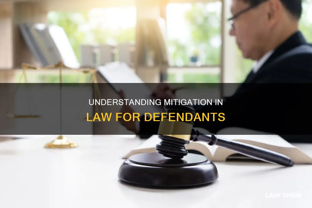 does mitigation in law apply to defendants