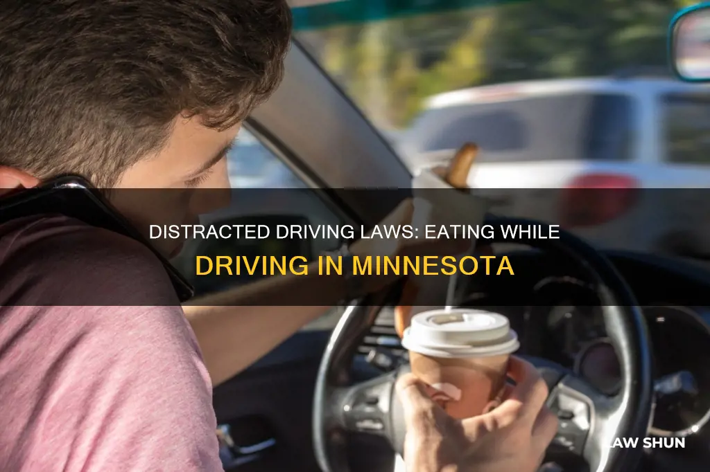 does mn distracted driving law apply to eating