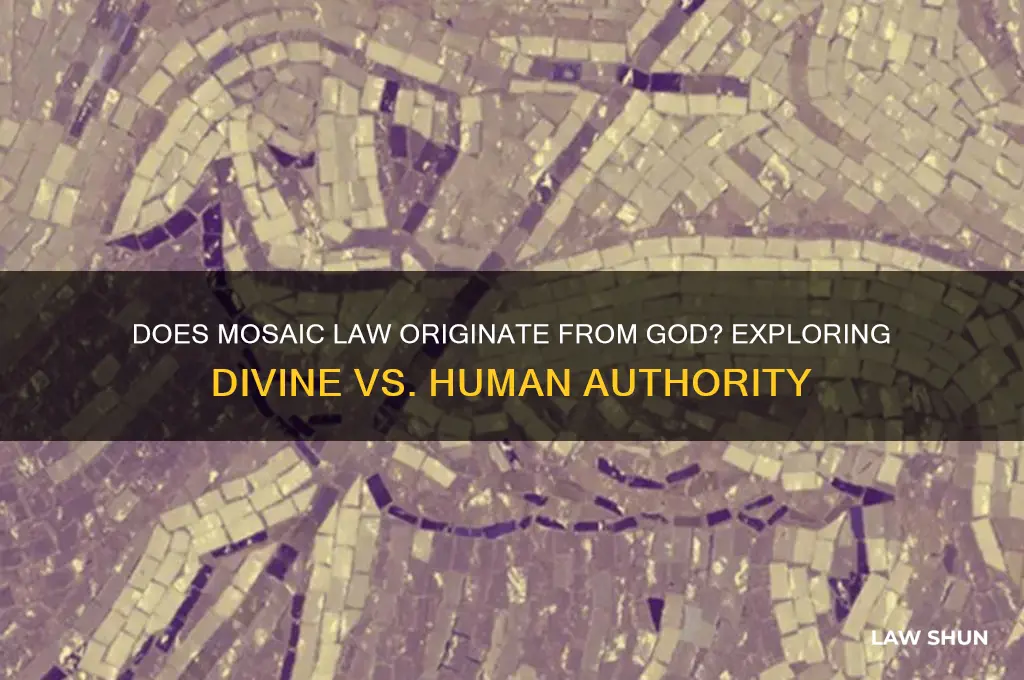 does moasoc law come from god