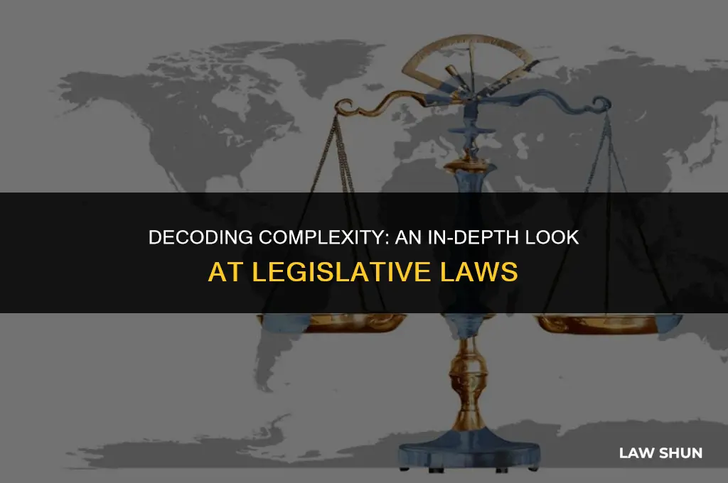 does most legislation contain many laws