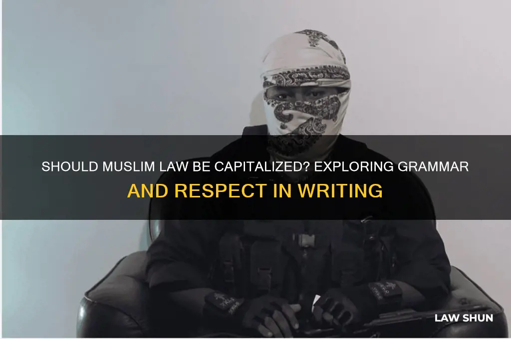 does muslim law need to be capitilized