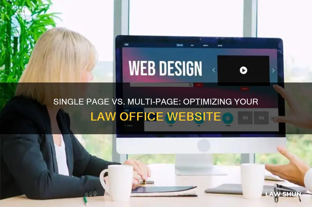 does my law office website need more than one page