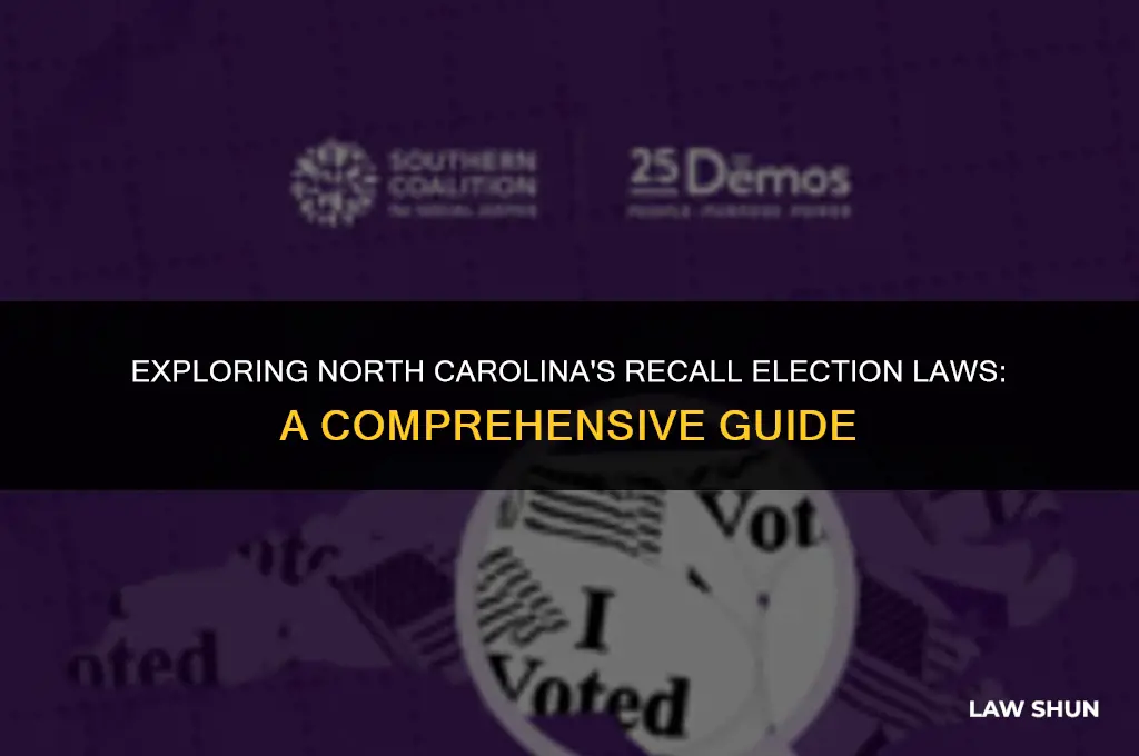 does nc have recall election laws