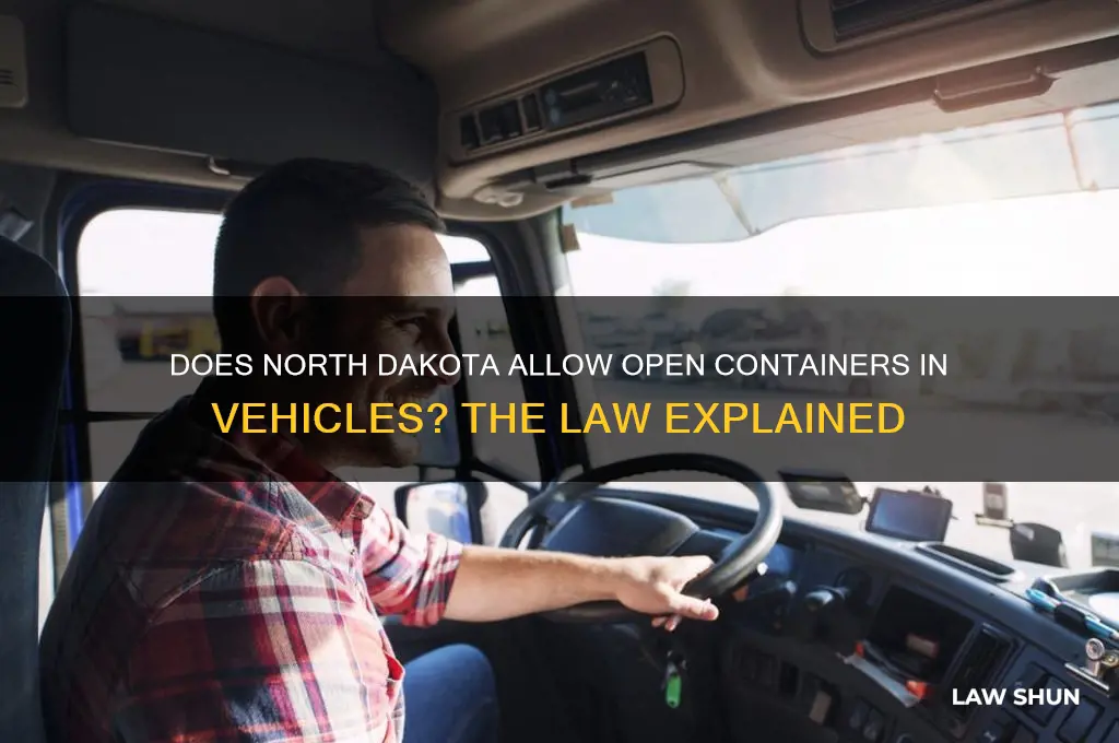 does nd have an open container law