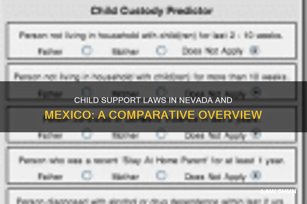 does nevada and mexico have child support law