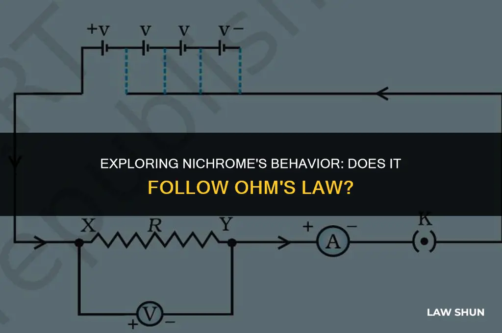 does nichrome obey ohm