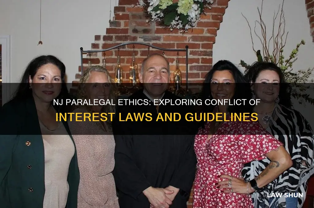 does nj have laws on conflict of interest for paralegals