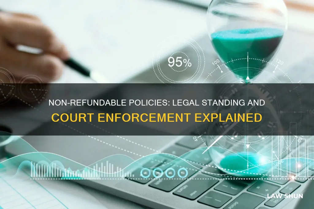 does non-refundable hold up in court of law