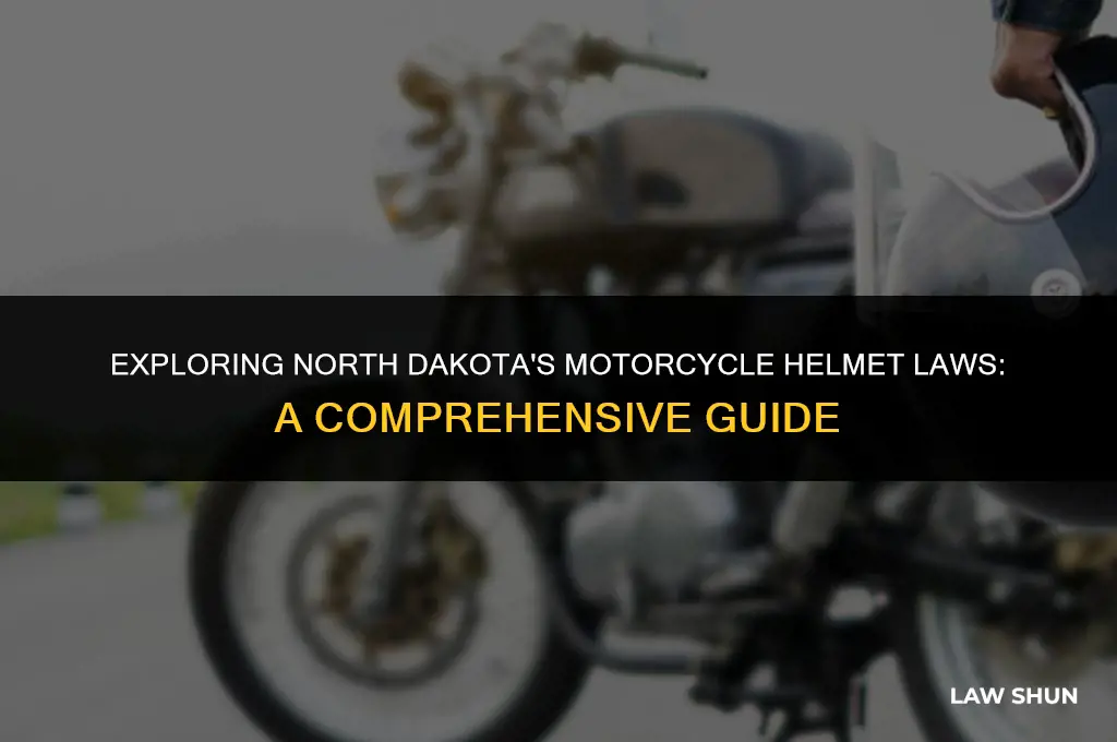 does north dakota have helmet laws