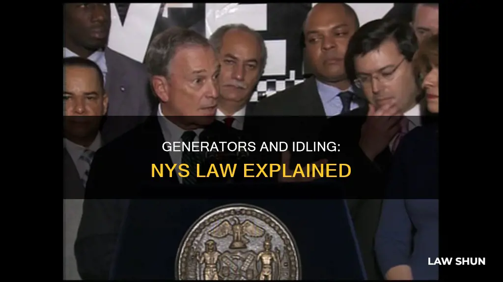 does nys idling law apply to generators