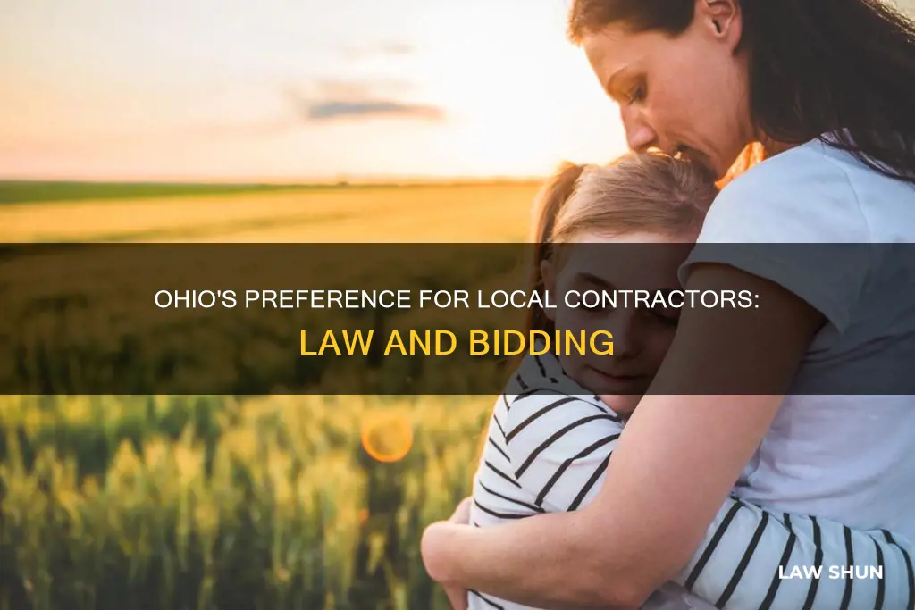 does ohio have a preference law contract bidding